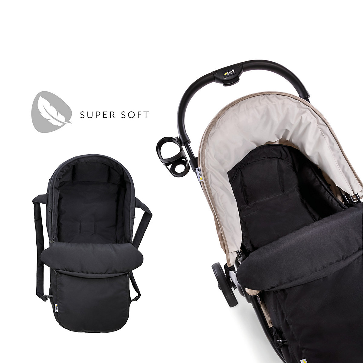 Tragetasche 2 in 1, black