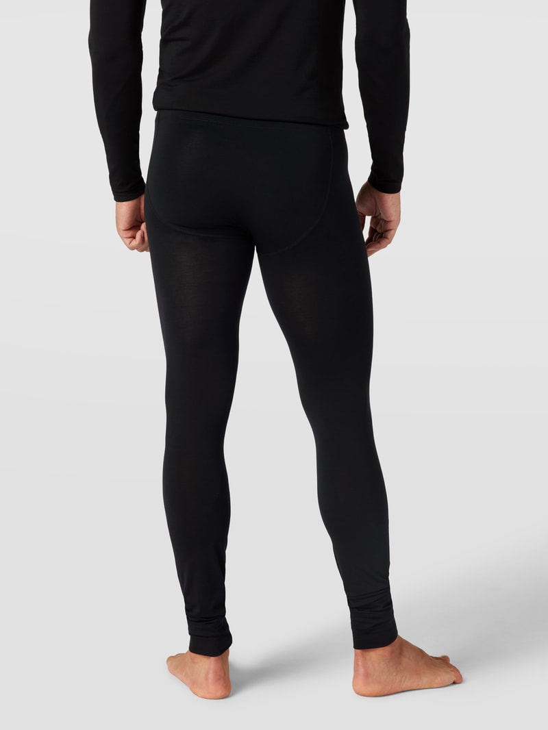 Long Johns mit Label-Detail Modell 'WARMING BASELAYER' in schwarz