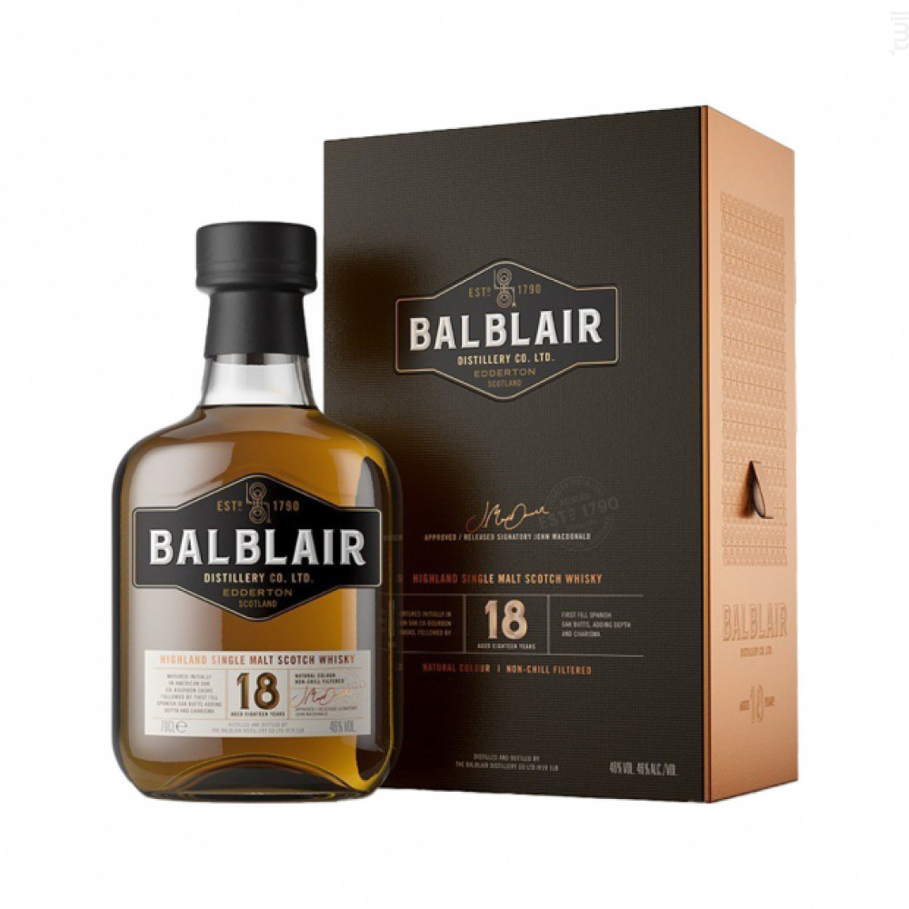 Whisky Balblair 18 Ans Balblair