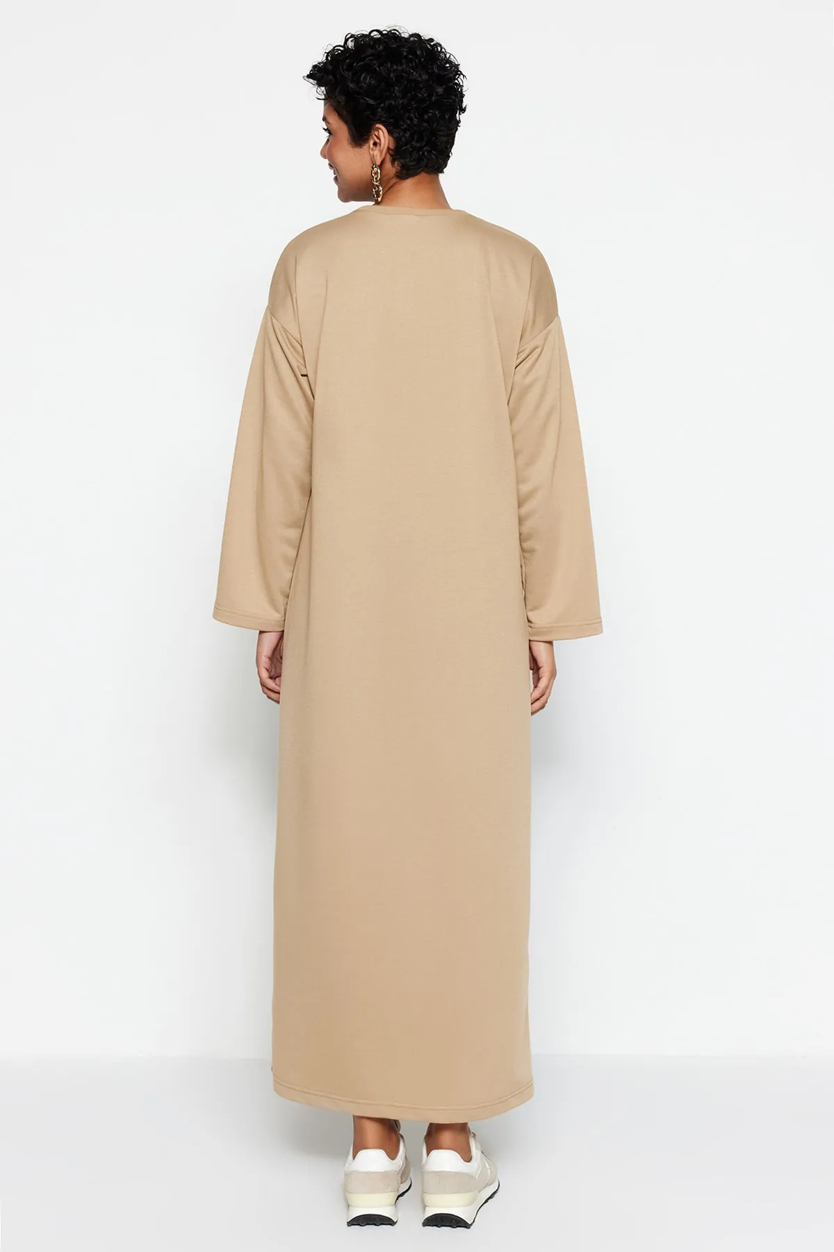 Trendyol Modest  Nerz gestricktes Hijab-Kleid TCTSS23EB00125