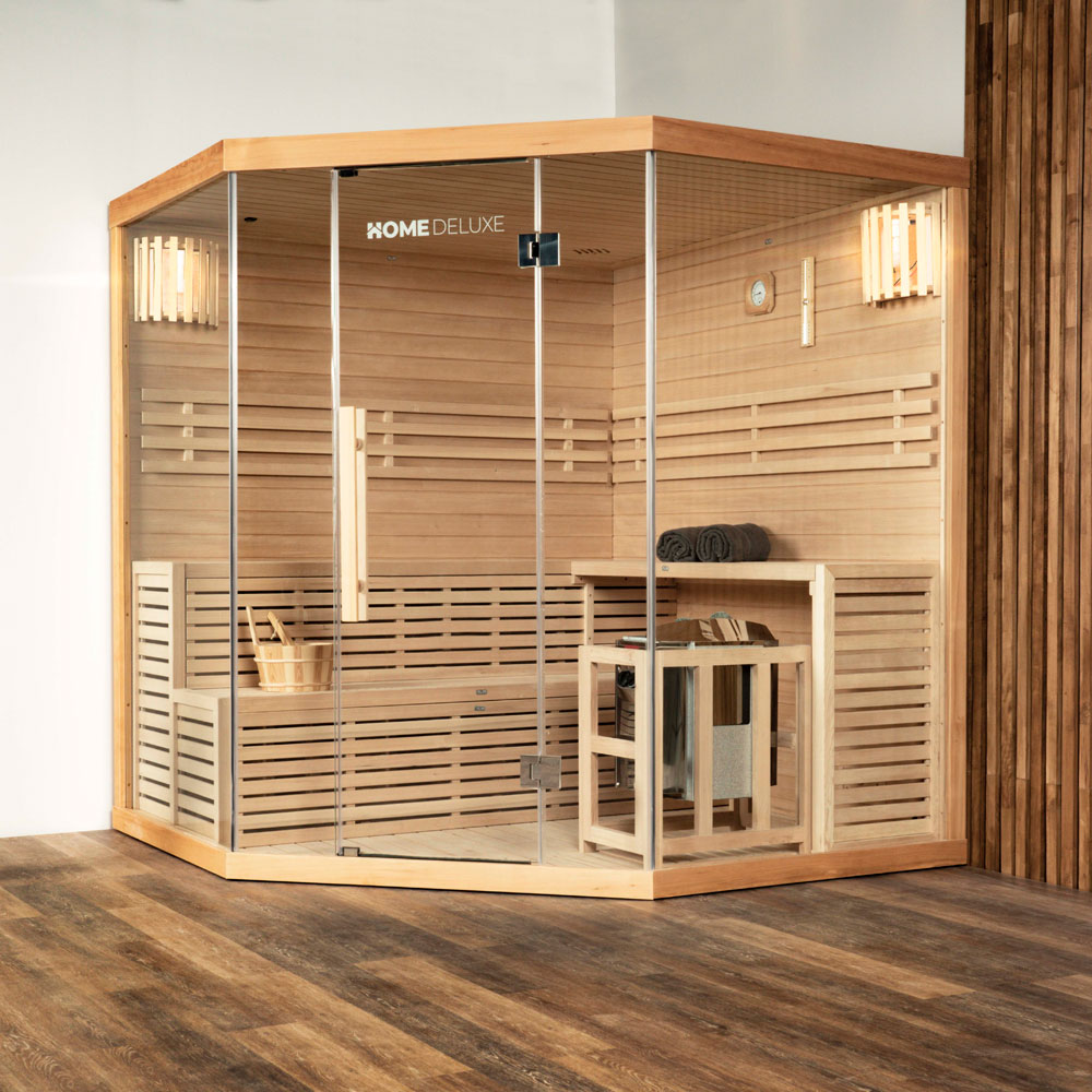 Home Deluxe Traditionelle Sauna SKYLINE XL BIG 200 x 200 cm