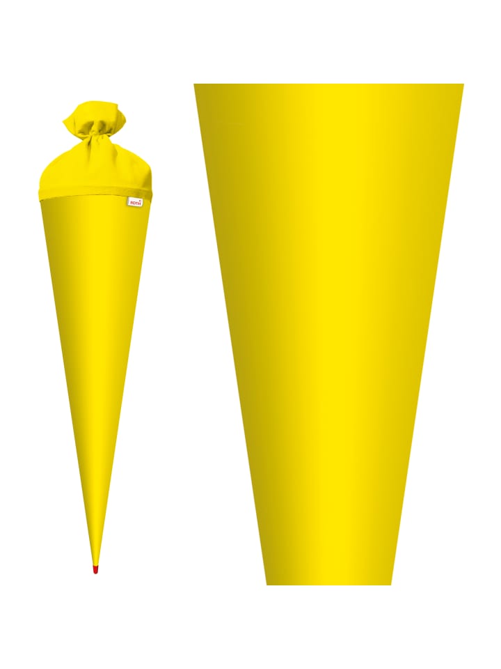 ROTH Bastel-Schultüte groß gelb 70 cm Filzverschluss gelb in Gelb günstig kaufen onesize