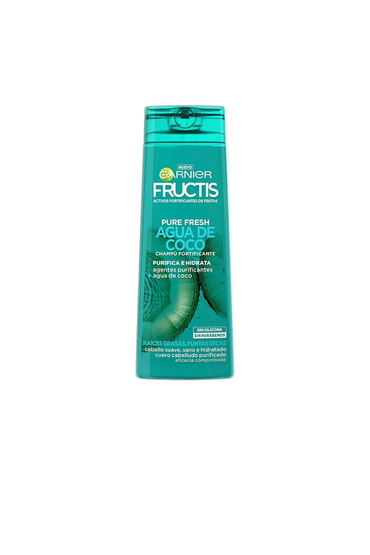 Garnier  Fructis Pure Fresh Stärkendes Shampoo Mit Kokoswasser Garnier 360 ml
