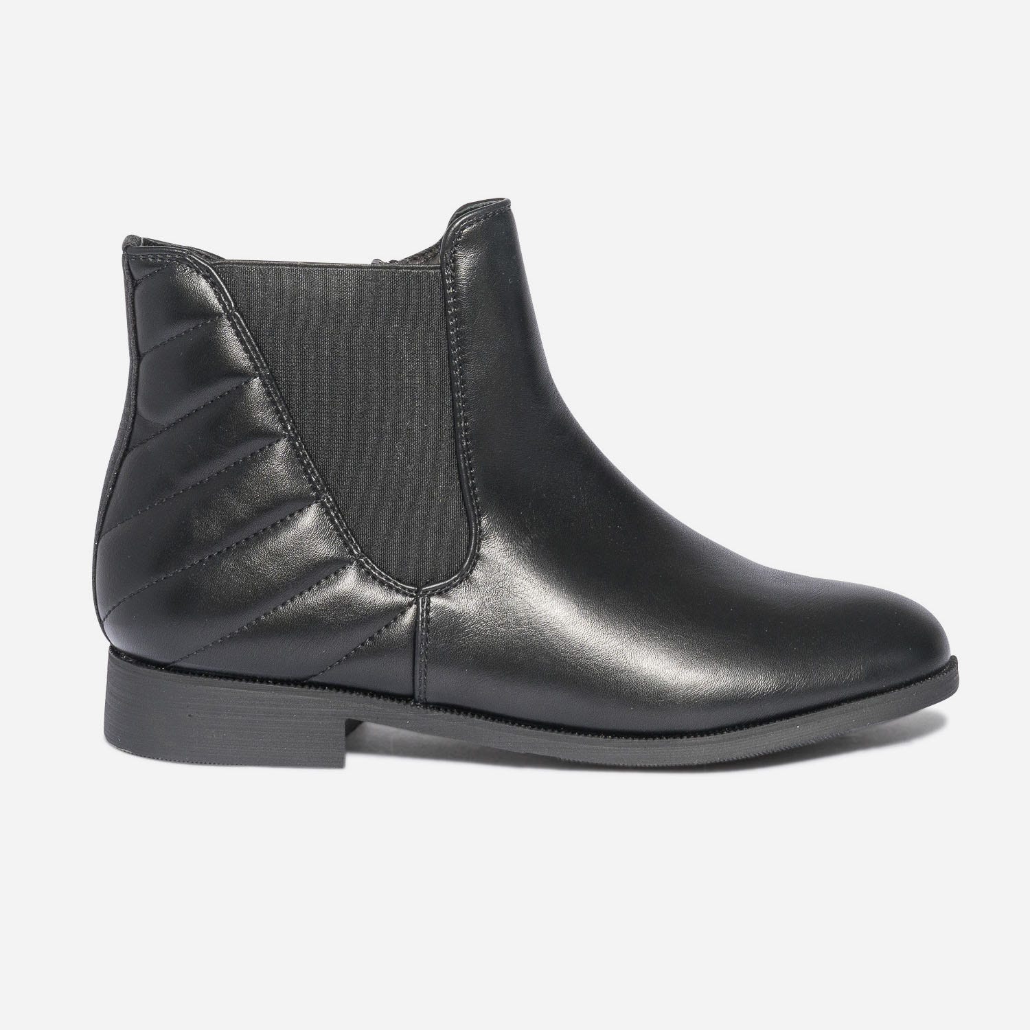 Boots noirs effet matelassés
