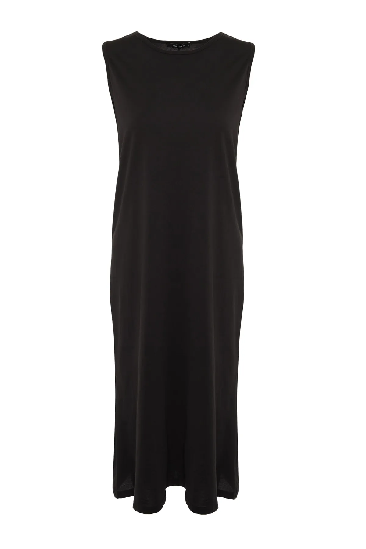 Trendyol Modest  Schwarzes ärmelloses Kleid mit Futter und Unterwäsche TCTSS21UK0034