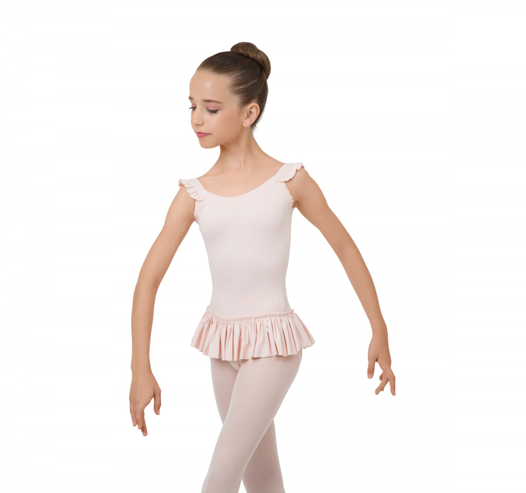 Tunic with elasticaded straps