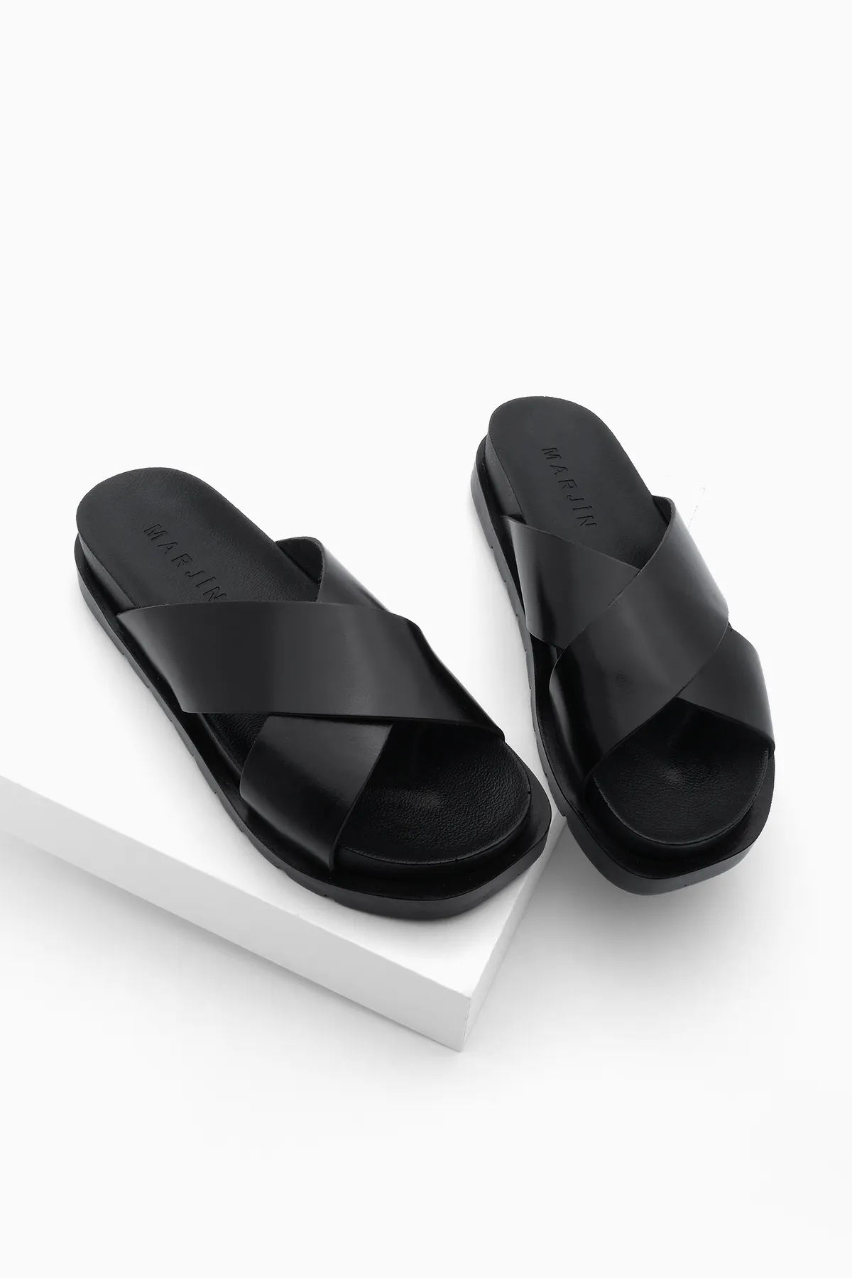Marjin  Pantolette - Schwarz - Flacher Absatz