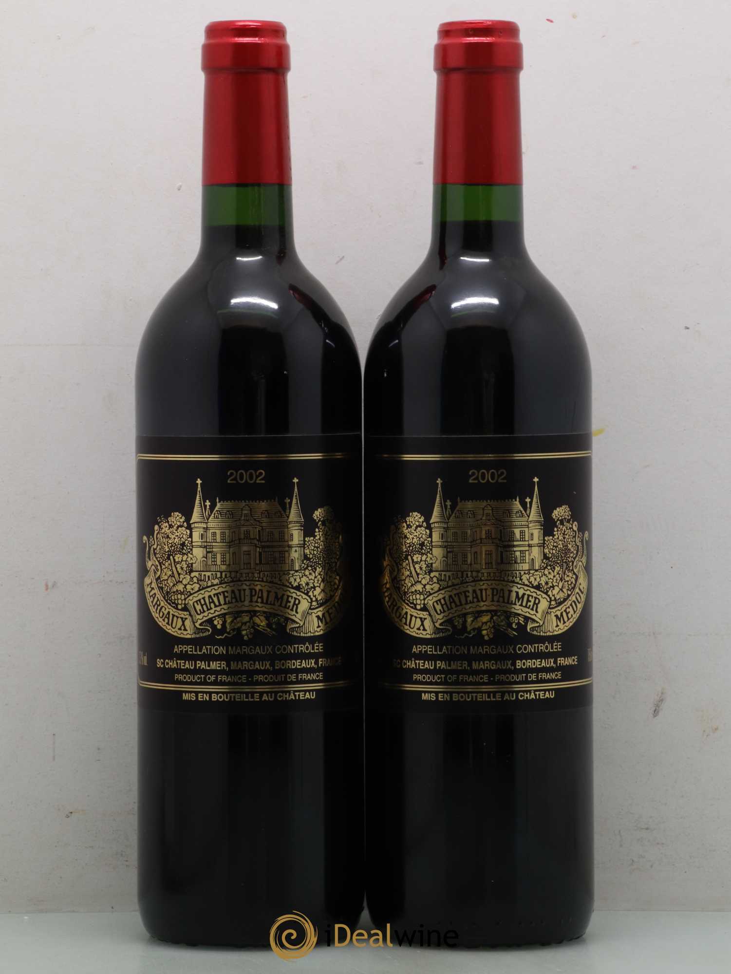 Château Palmer 3ème Grand Cru Classé  2002 - Lot de 2 Bouteilles