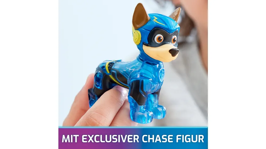 Spin Master - PAW Patrol: Der Mighty Kinofilm, Chases Deluxe Superhelden-Raketenfahrzeug