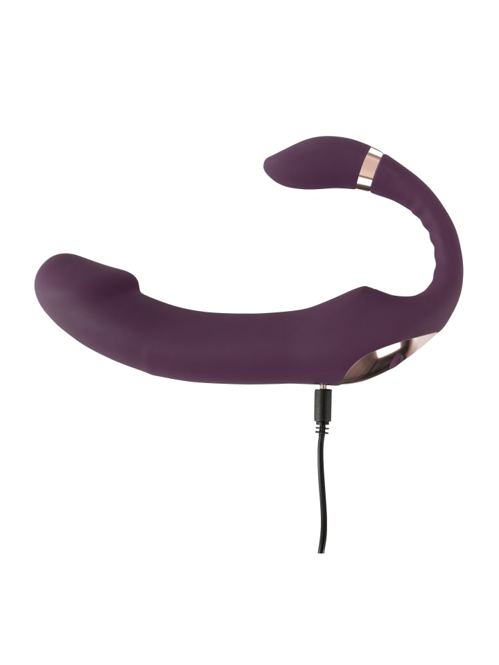 Javida Vibrator Nodding Tip Vibrator with Stimulator in lila günstig kaufen 18,5 cm