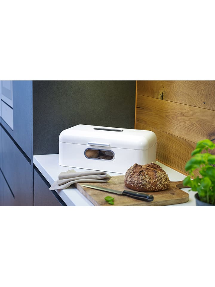 Echtwerk Brotkasten in Weiß - (B)42 x (H)16,5 x (T)23 cm günstig kaufen onesize