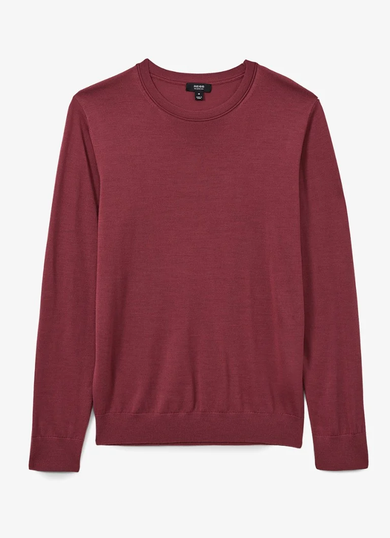 Reiss Wessex fine knitted wool sweater