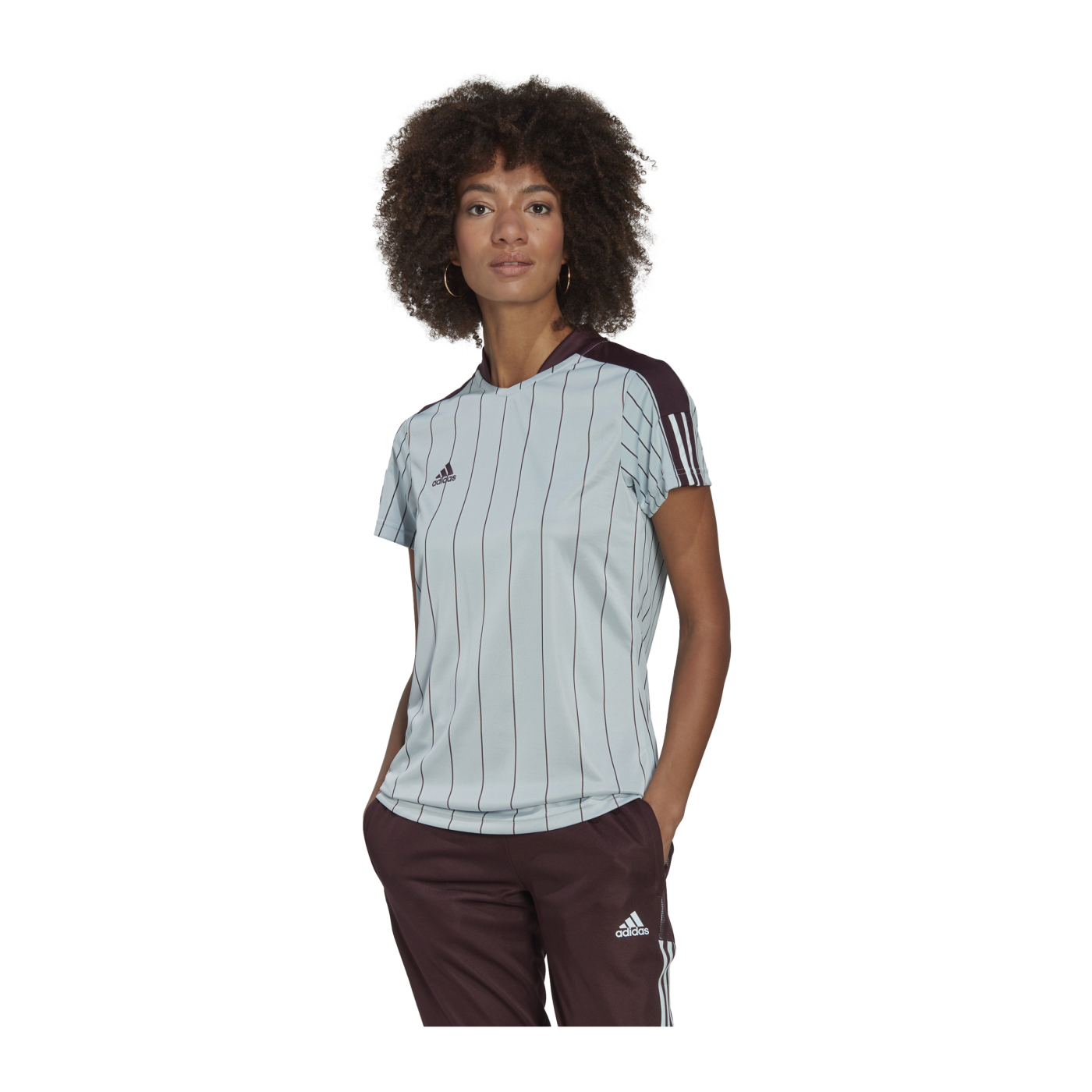adidas Tiro Trainingsshirt Damen Blau Rot