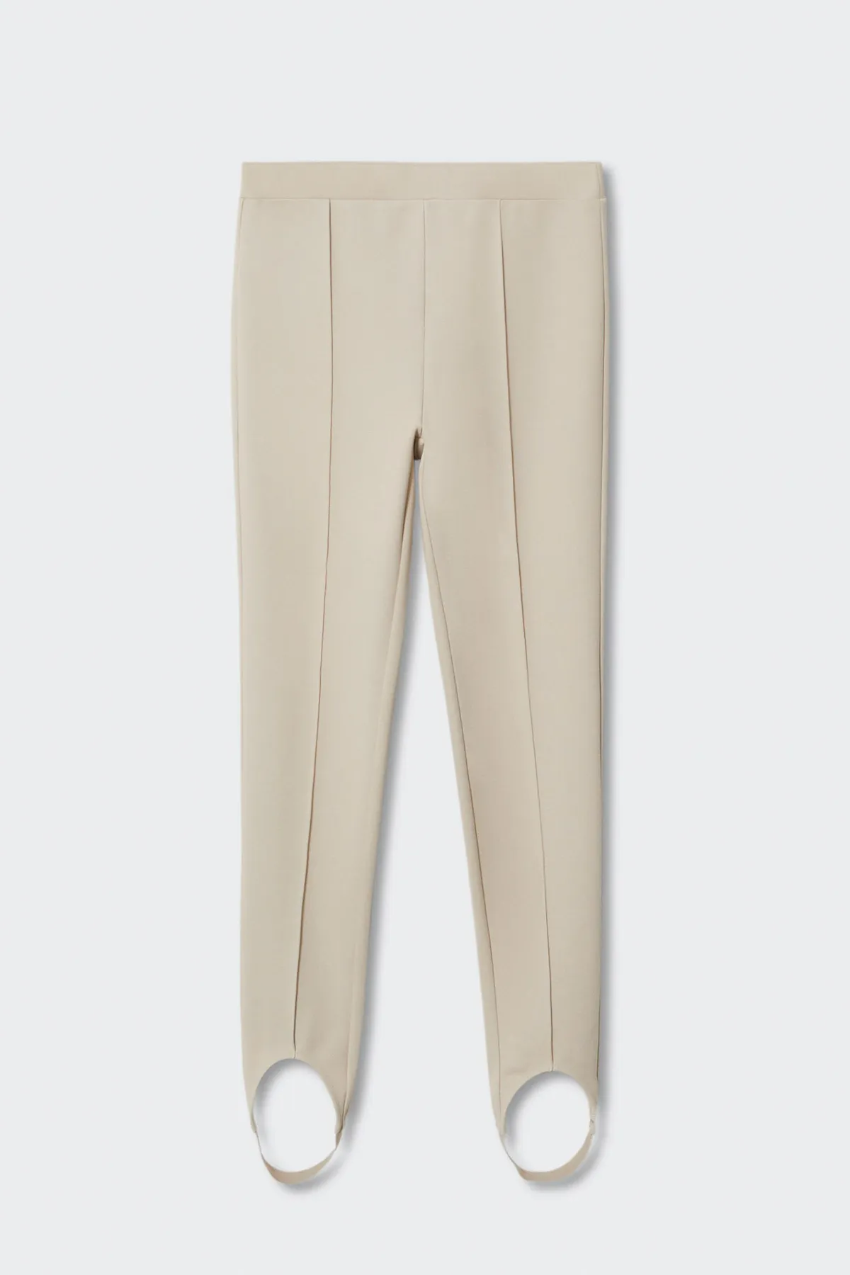 MANGO  Leggings - Beige - Mittlerer Bund