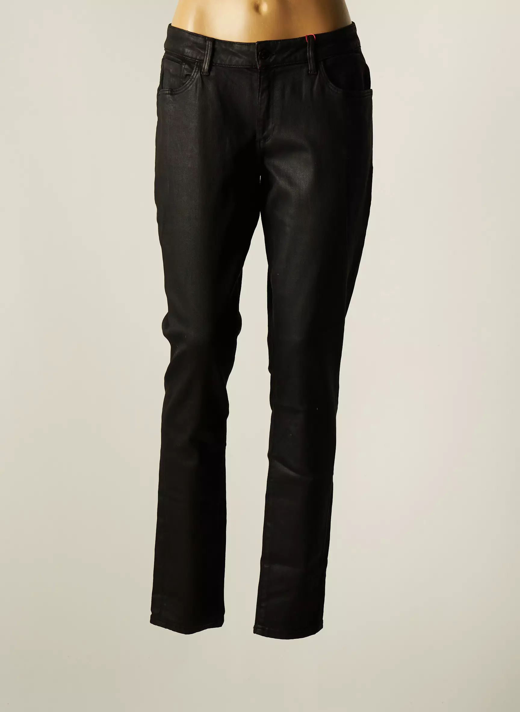 S Oliver Pantalons Slim Femme couleur noir