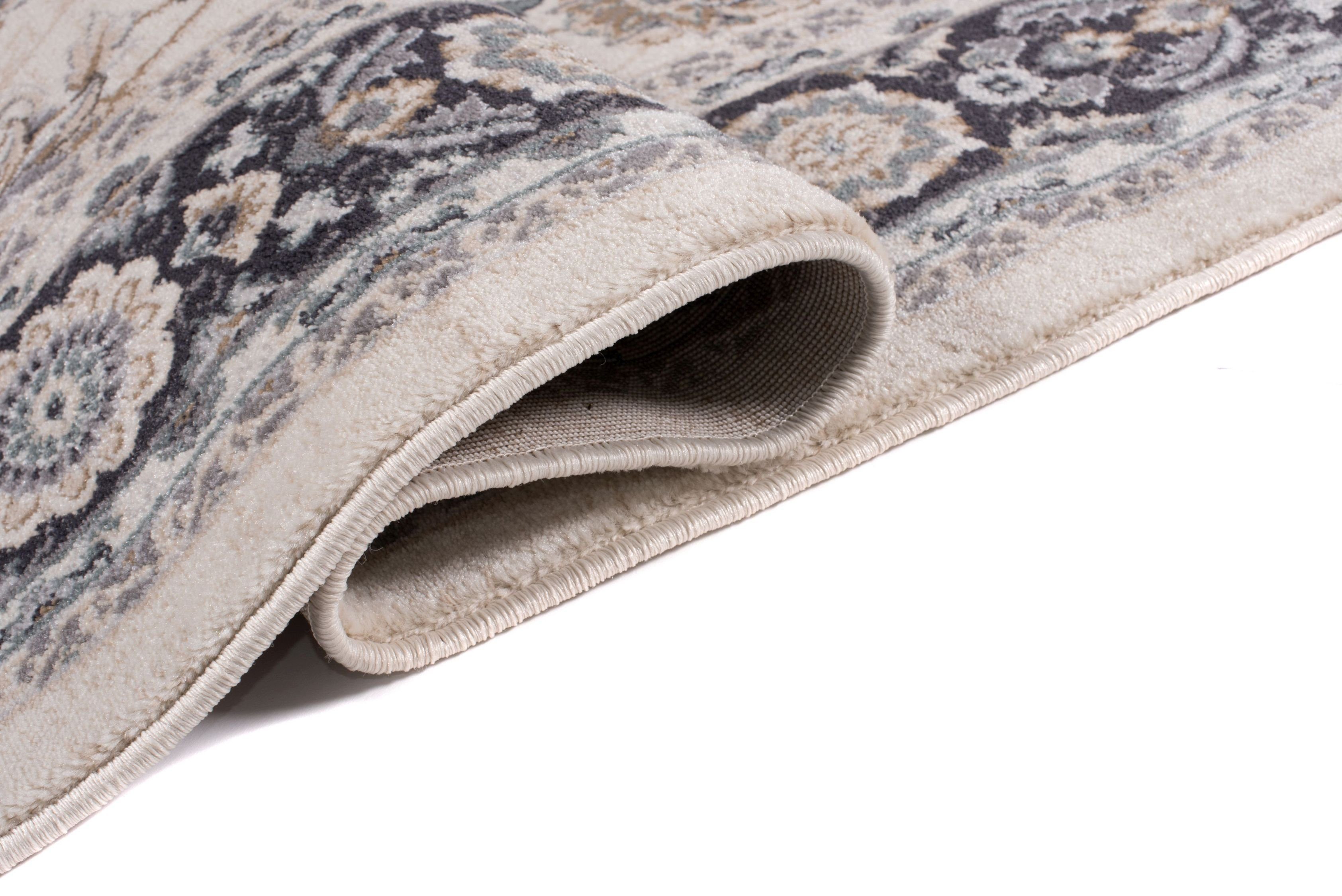 Orientteppich Oriente Teppich - Traditioneller Teppich Orient Beige Grau, Mazovia, 60 x 100 cm, Geeignet für Fußbodenheizung, Pflegeleicht, Wohnzimmerteppich