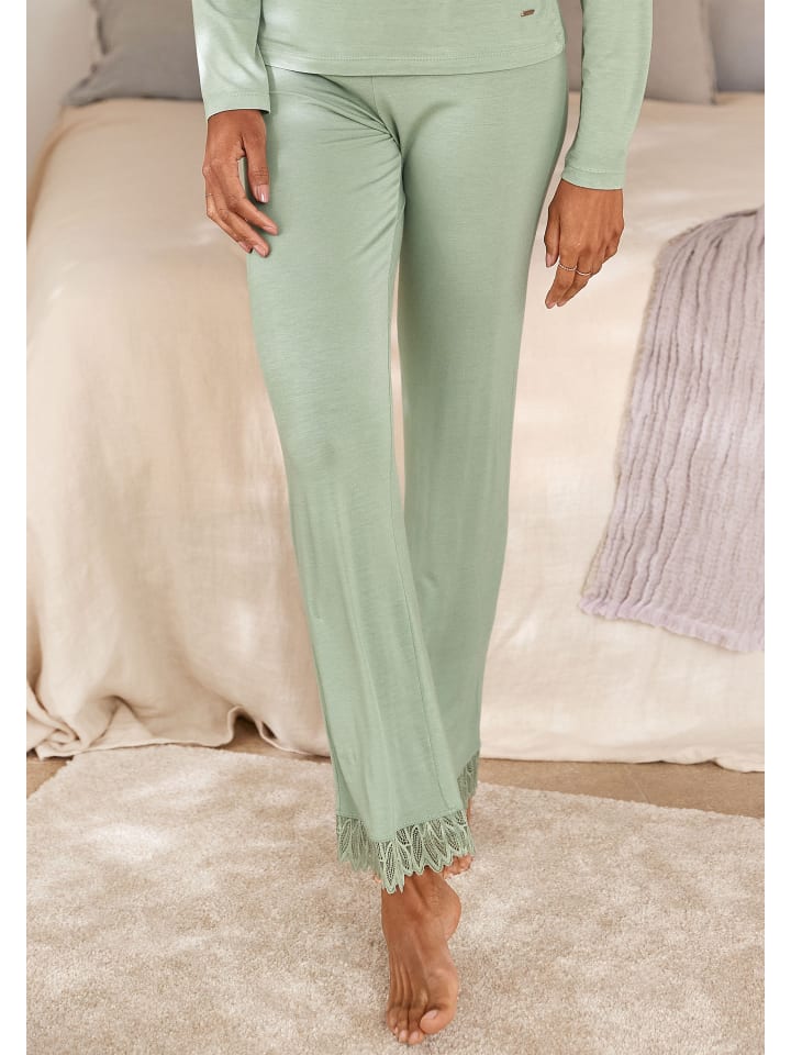 LASCANA Schlafhose in jade günstig kaufen 32/34