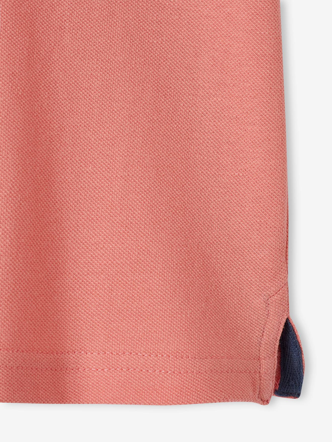 Vertbaudet Jungen Poloshirt mit Print Oeko-Tex - altrosa