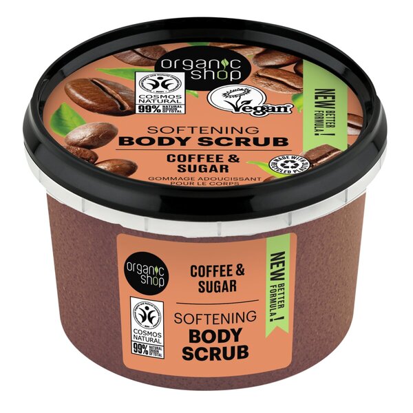 Organic Shop Brazil Kávés Testradír 250ml - Normál bőrre, hámlasztó