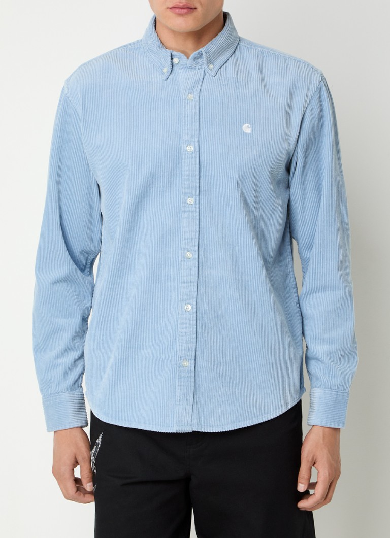 Carhartt WIP Majica regular fit iz korduroja z vezenim logotipom