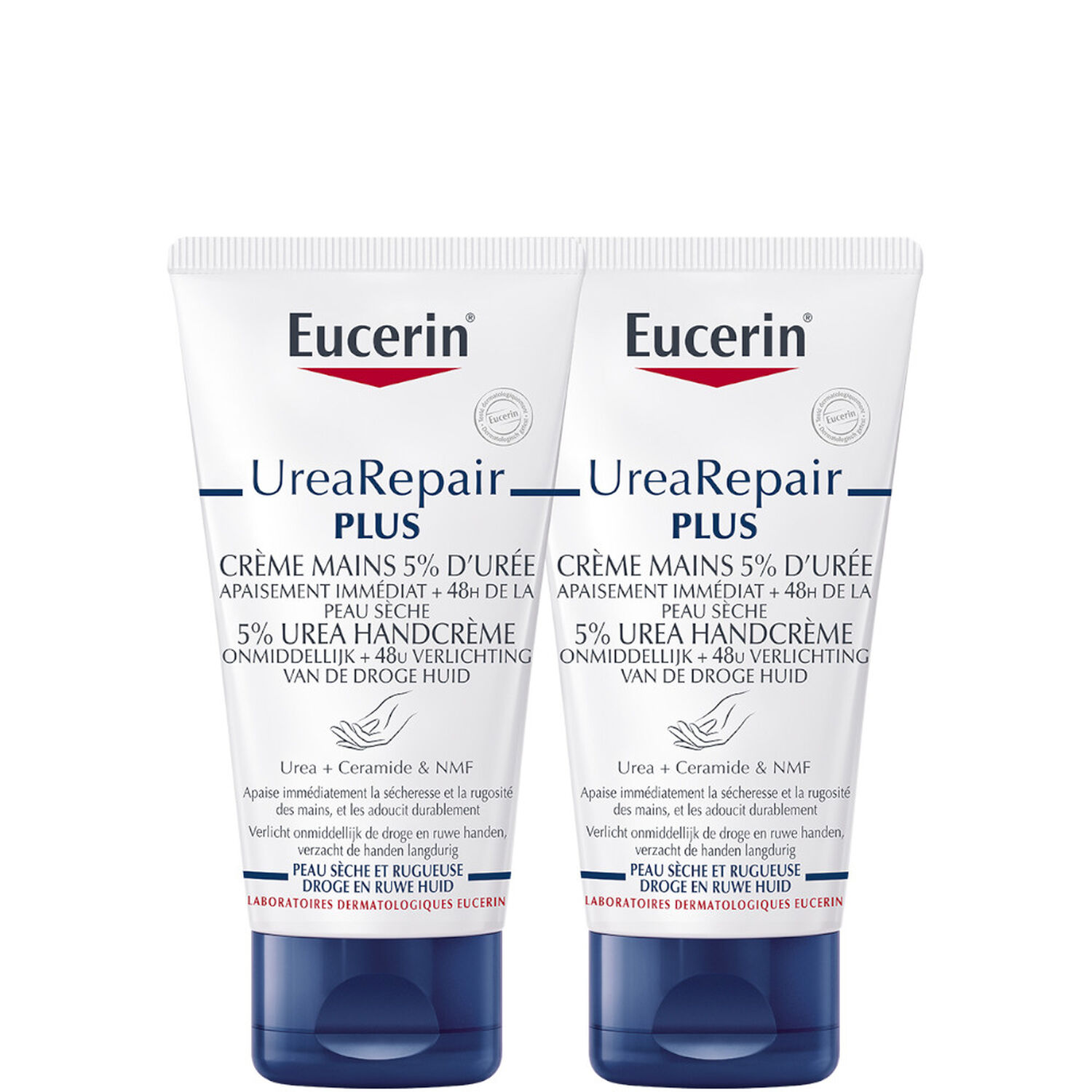 Eucerin Urearepair Plus Crème Mains Réparatrice 5% d'urée - Mains Sèches à Très Sèches