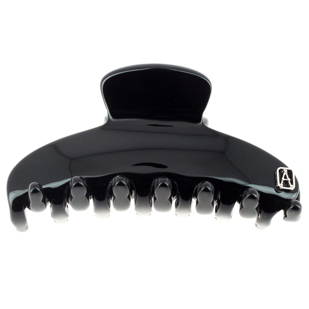 Alexandre de Paris Pince Small Noir Timeless 6cm