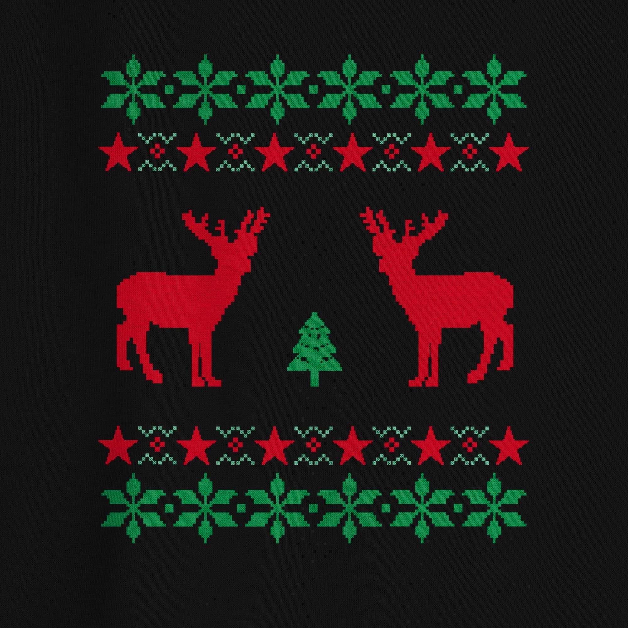 Shirtracer Sweatshirt Norweger Pixel Rentier Weihnachten (1-tlg) Weihachten Kleidung