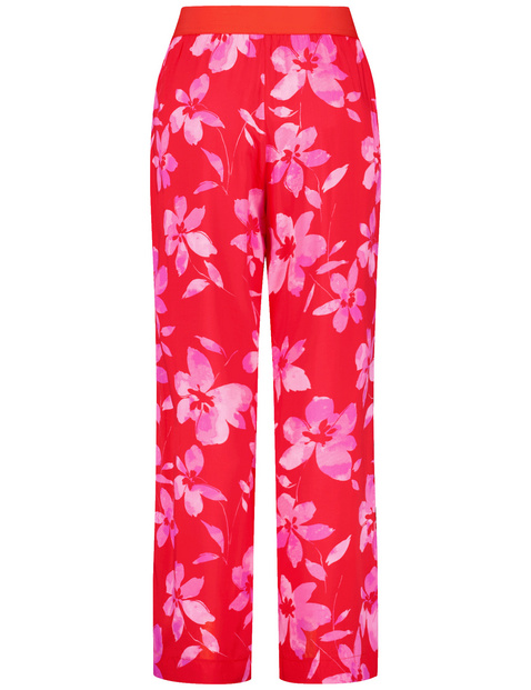 Palazzohose mit Floral-Print