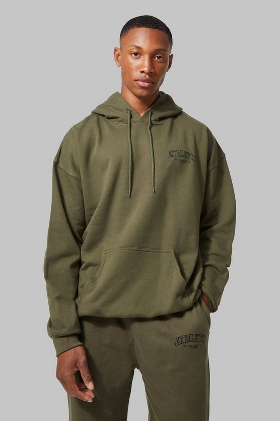 Man Active Oversize Athletic Hoodie