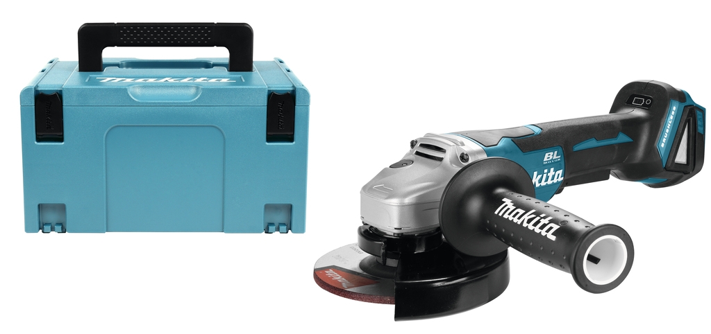 Makita DGA505ZJ Polizor unghiular cu corp de 18V, 125 mm, în cutie M