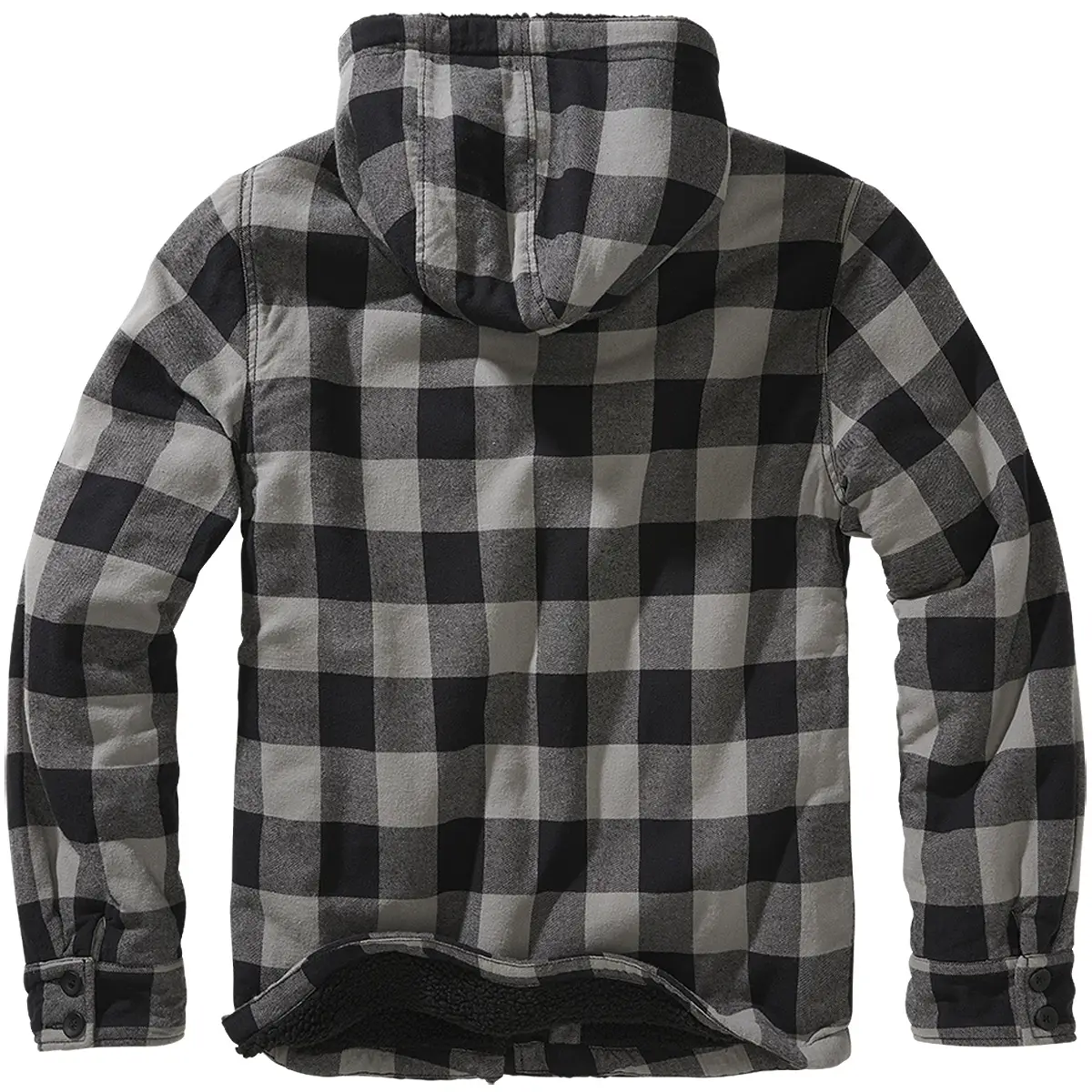 Hooded Lumberjacked schwarz-anthrazit