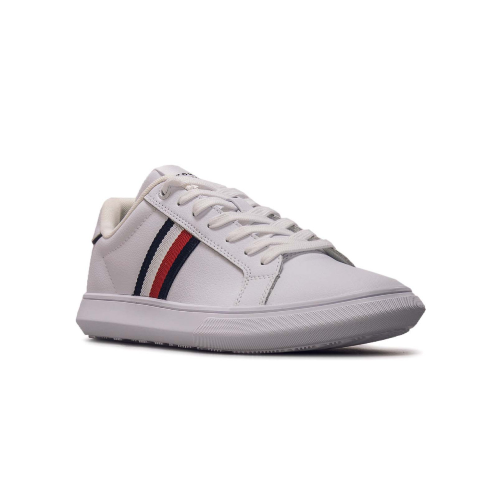 Tommy Hilfiger Corporate Leather Cup FM0FM04732 YBS / weiss