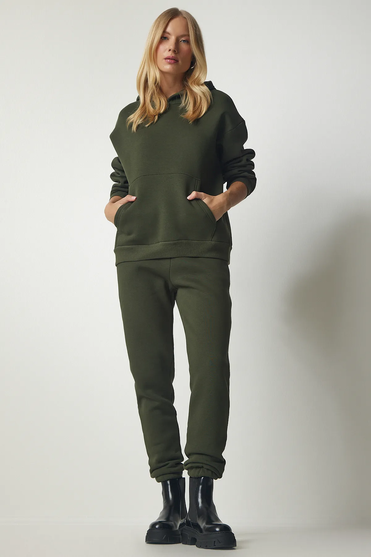Happiness İstanbul  Trainingsanzug - Khaki - Regular Fit
