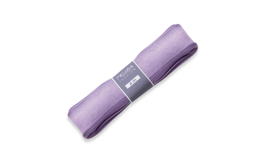 TRUBA Chiffonband mit Draht uni flieder 4 m