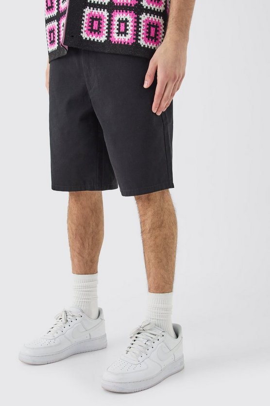 Lockere schwarze Shorts