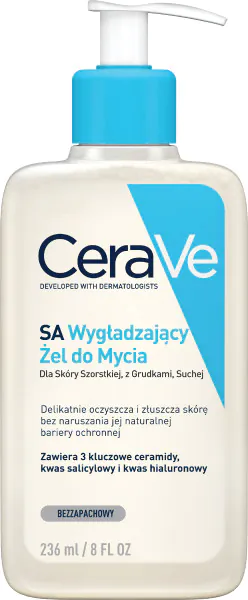 CeraVe SA гел за чишћење за грубу, неравну и суву кожу