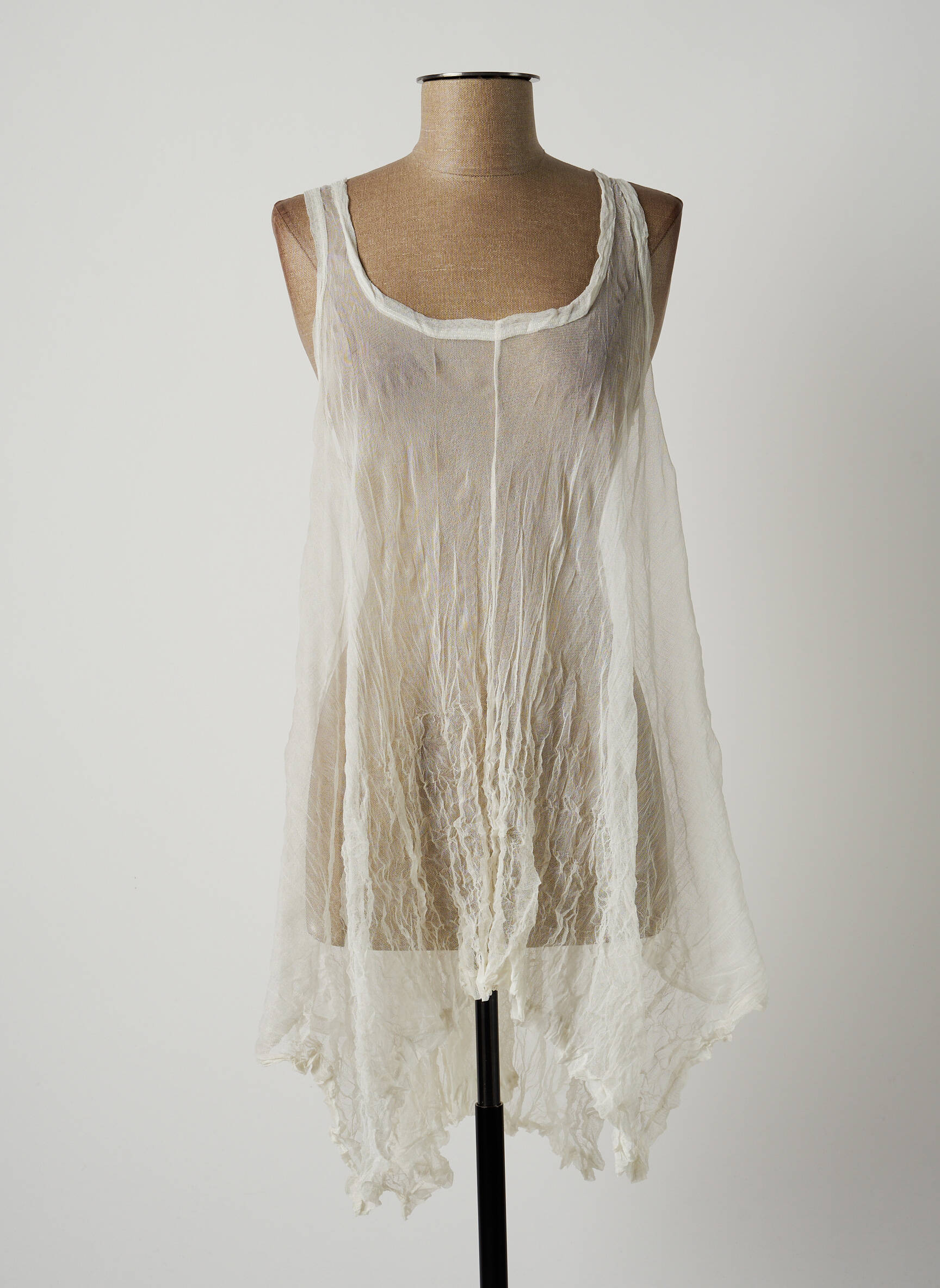 Lauren Vidal Tuniquesansmanche Femme couleur beige