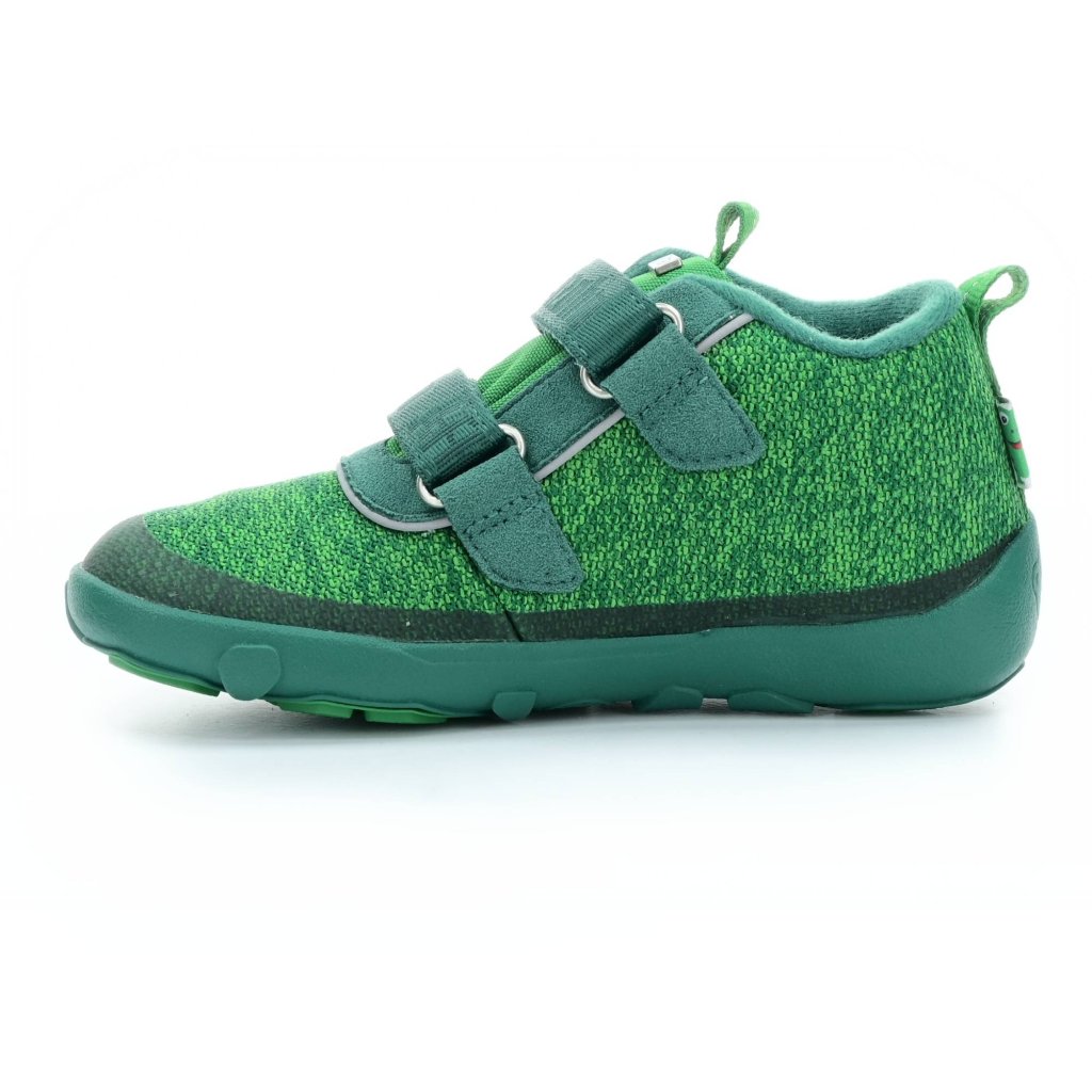 Affenzahn Minimal Übergangsschuhe Knit Frosch Grün mit Membran Klett