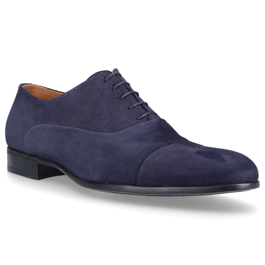 Moreschi - Businessschuhe Oxford 1220 Veloursleder - blau