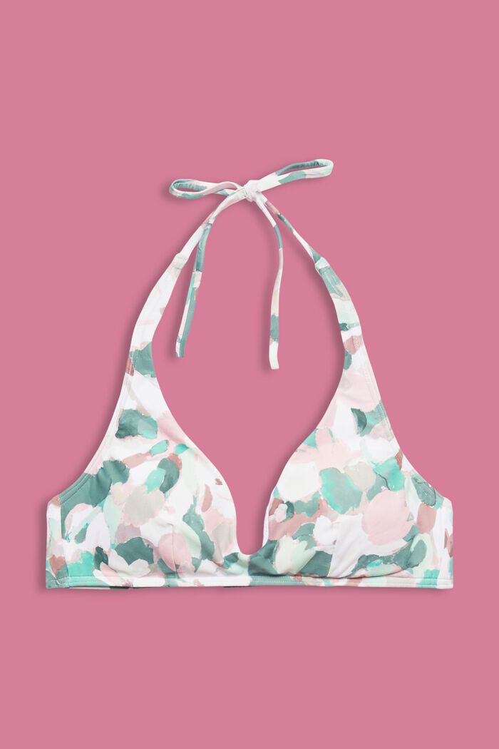 Recycelt: Wattiertes Neckholder-Bikinitop