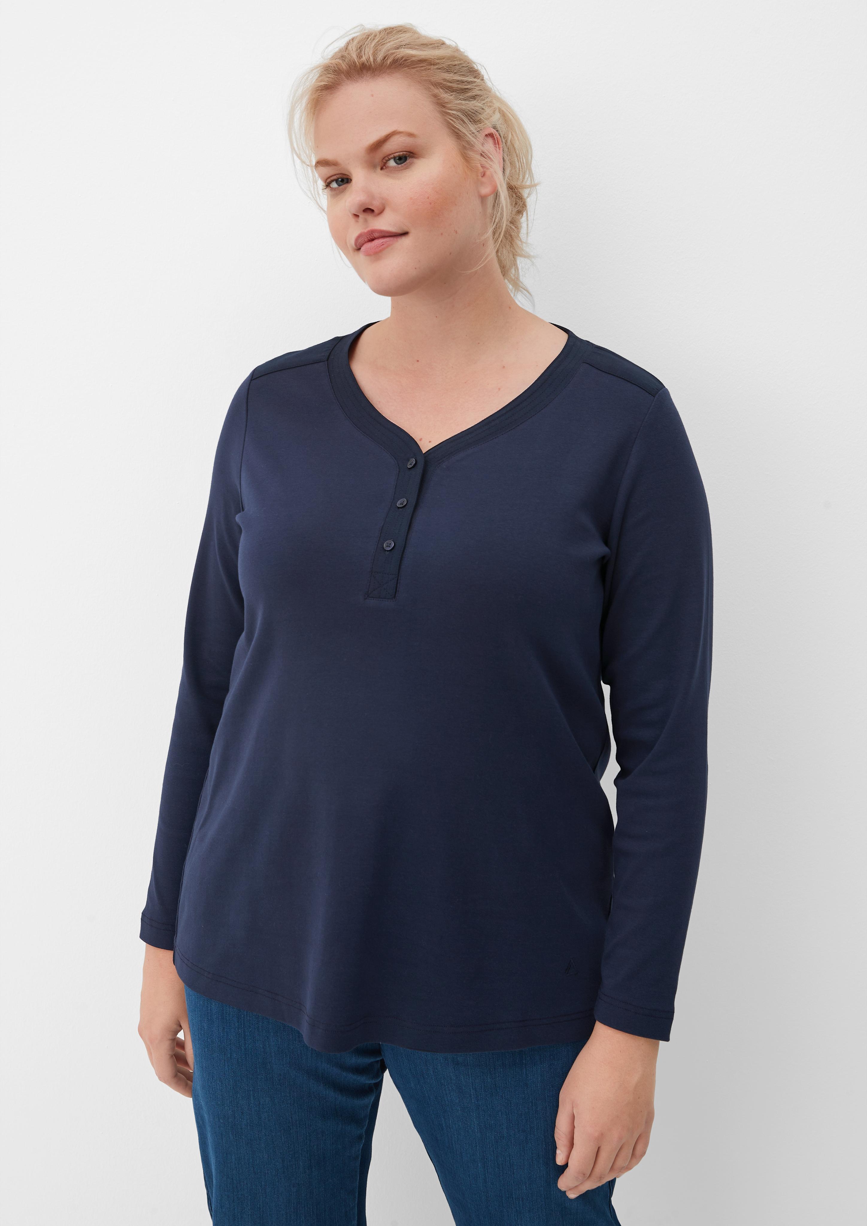 Henley-Shirt aus Stretch-Cotton  2121448-5959