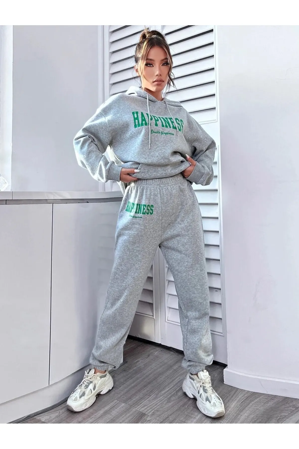 MOONBULL  Sport-Sweatsuit Set - Grau - Regular Fit