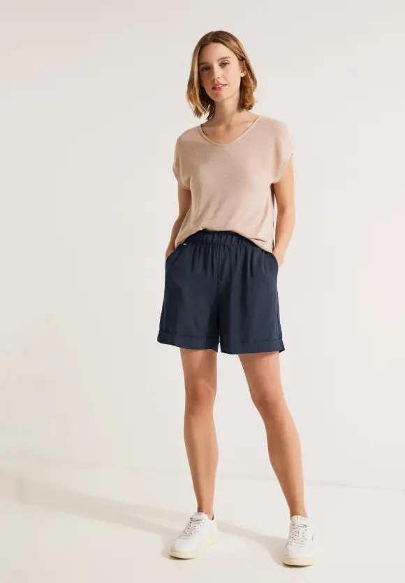 Street One Loose Fit Paperbag Shorts