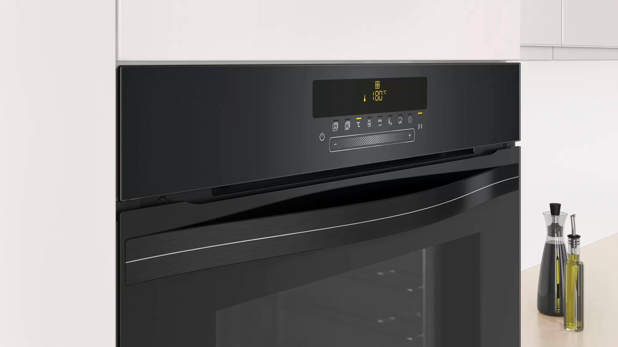 Constructa Einbaubackofen CF4M98062, mit Teleskopauszug nachrüstbar, Pyrolyse-Selbstreinigung