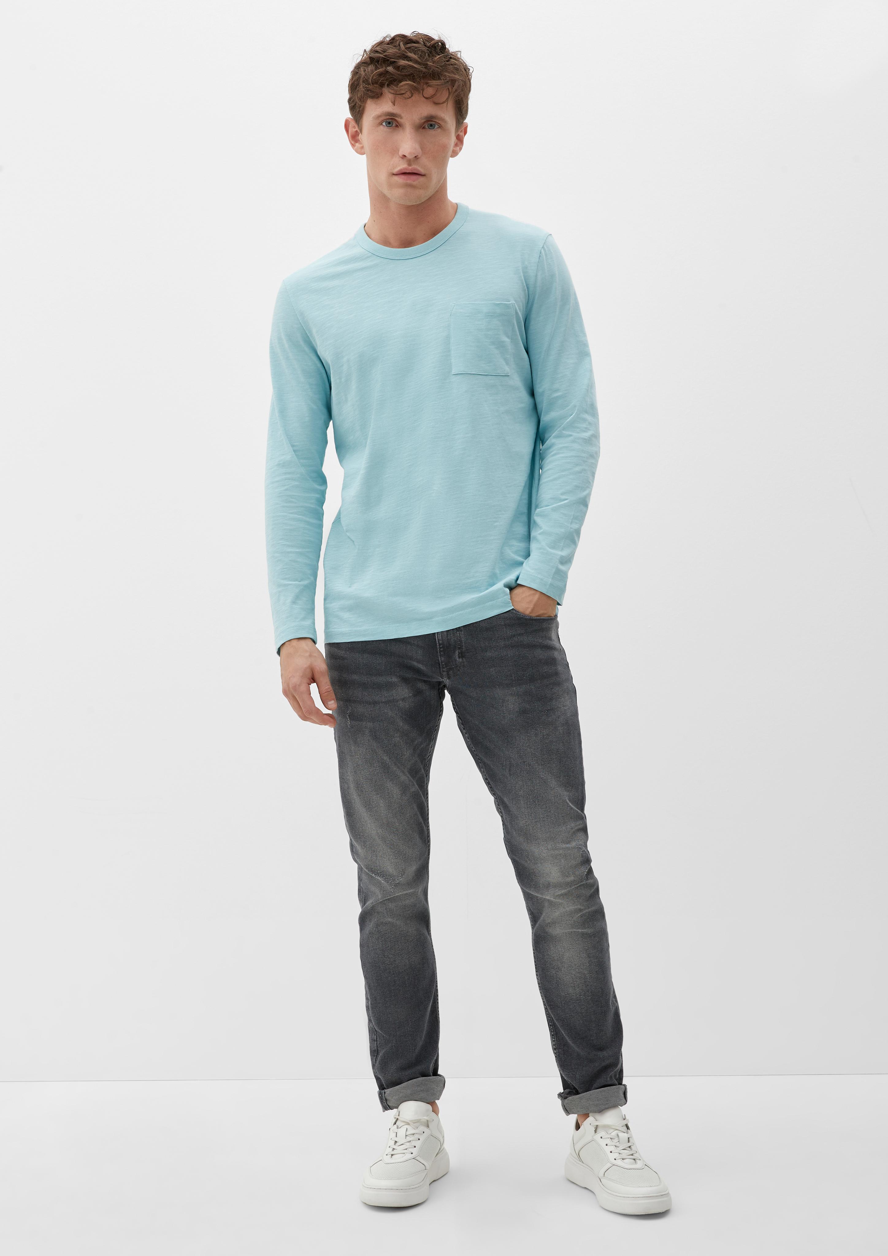 Longsleeve mit Flammgarnstruktur  2129144-6067