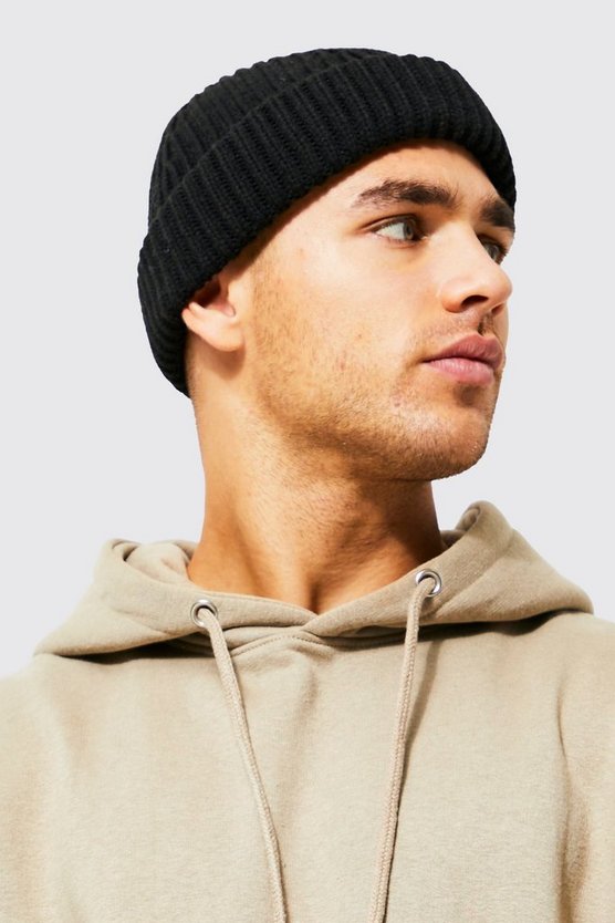 Gerippte Micro-Beanie