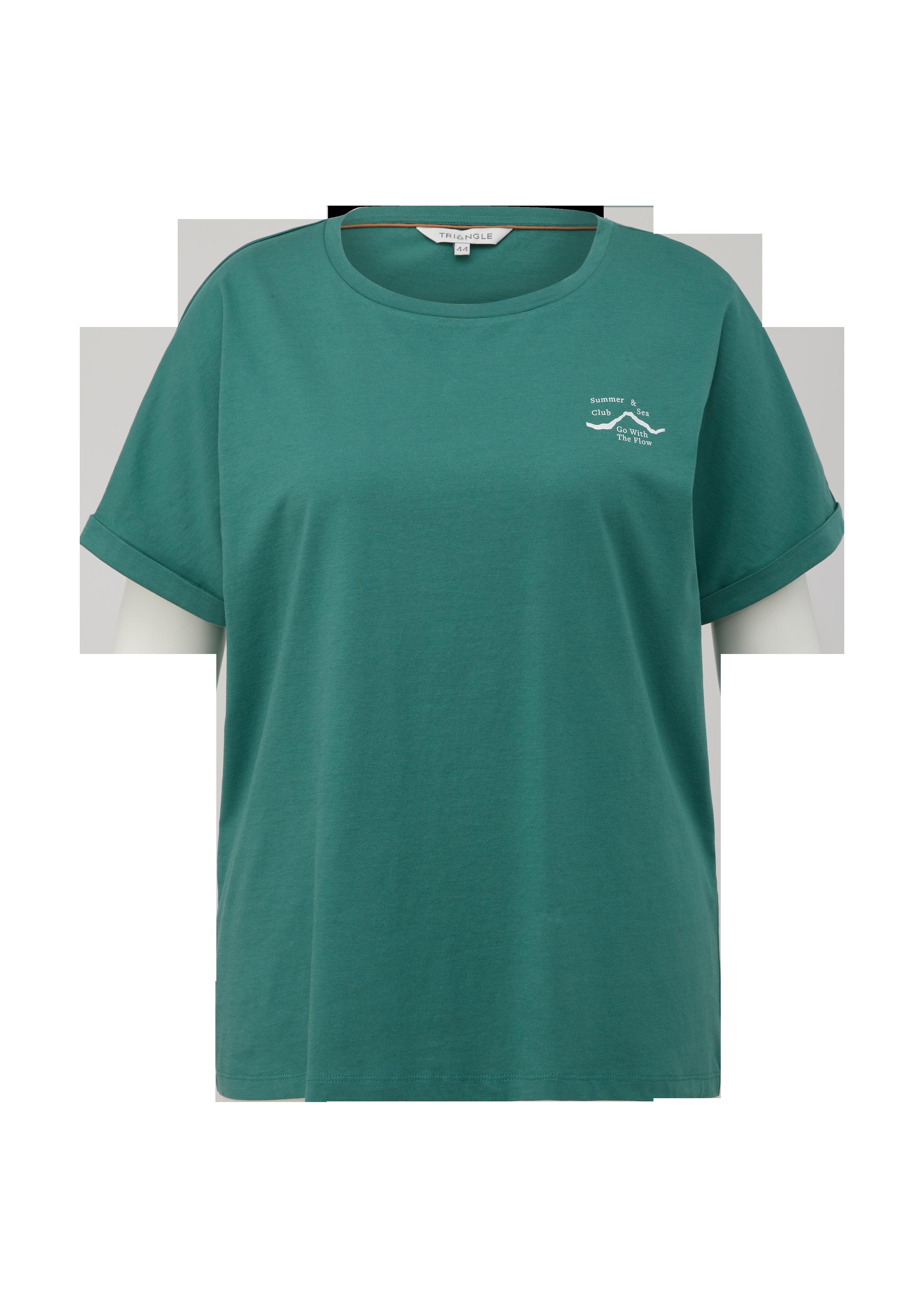 Baumwollshirt mit Frontprint  2131702-65D8
