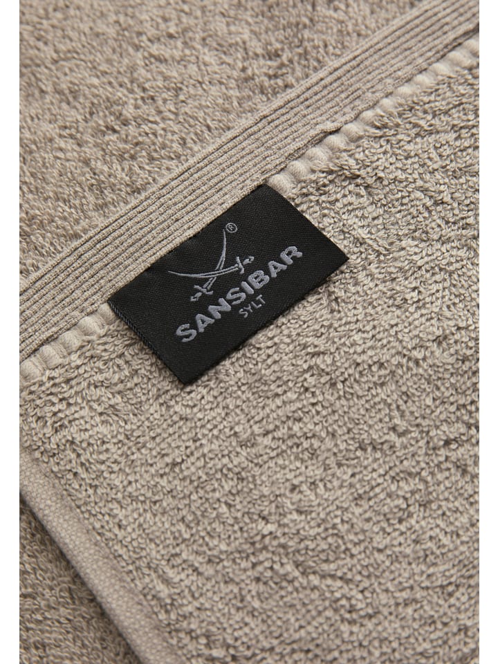 Sansibar 2er Handtuch-Set „Frottier-Kollektion Classic“, 50x100 cm in Taupe günstig kaufen onesize
