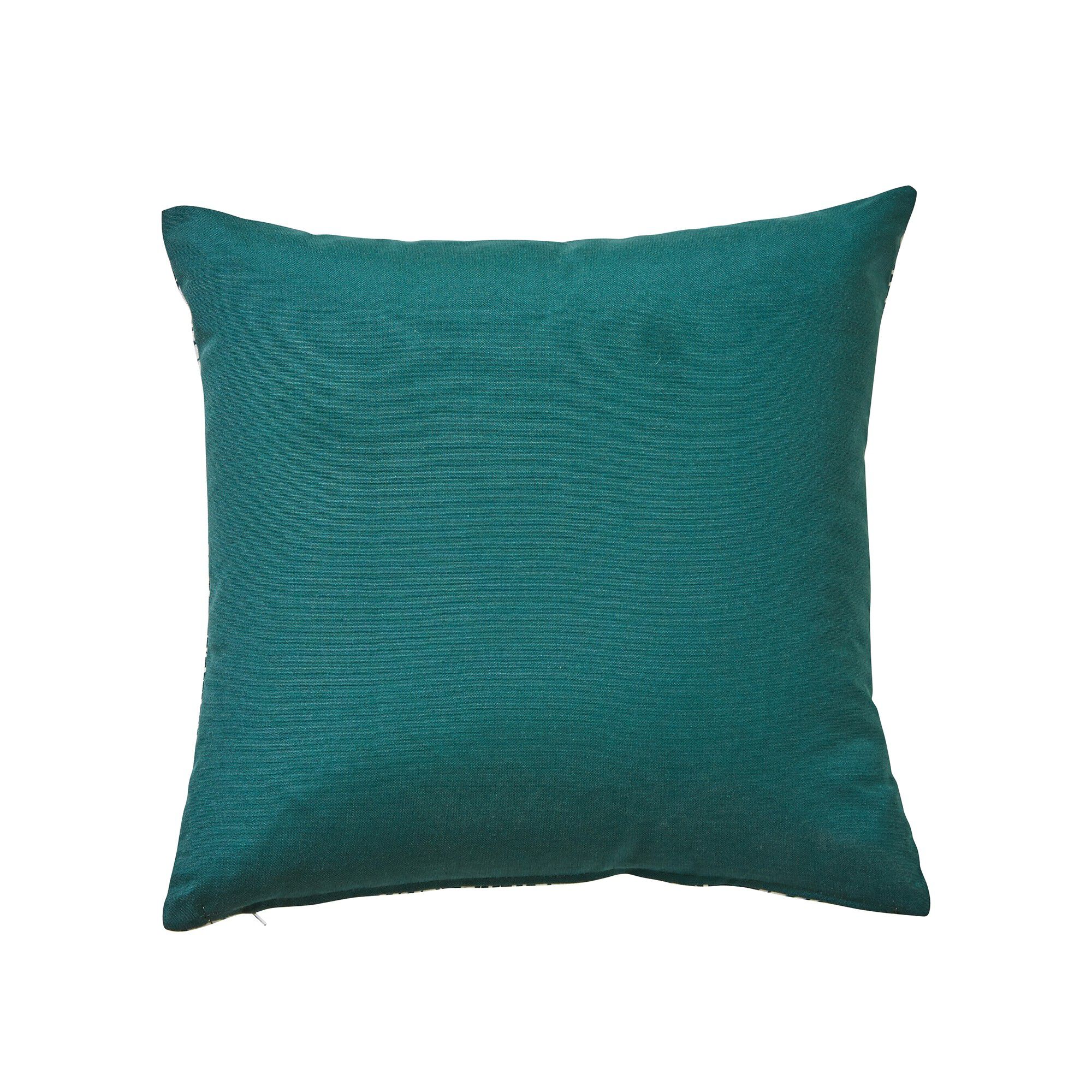 Housse de coussin carrée imprimé feuillage
