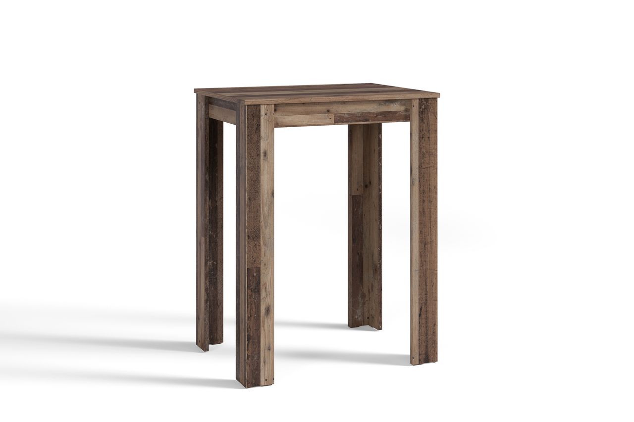 byLiving NELE Bartisch, Breite 80 cm, Old-Wood-Optik
